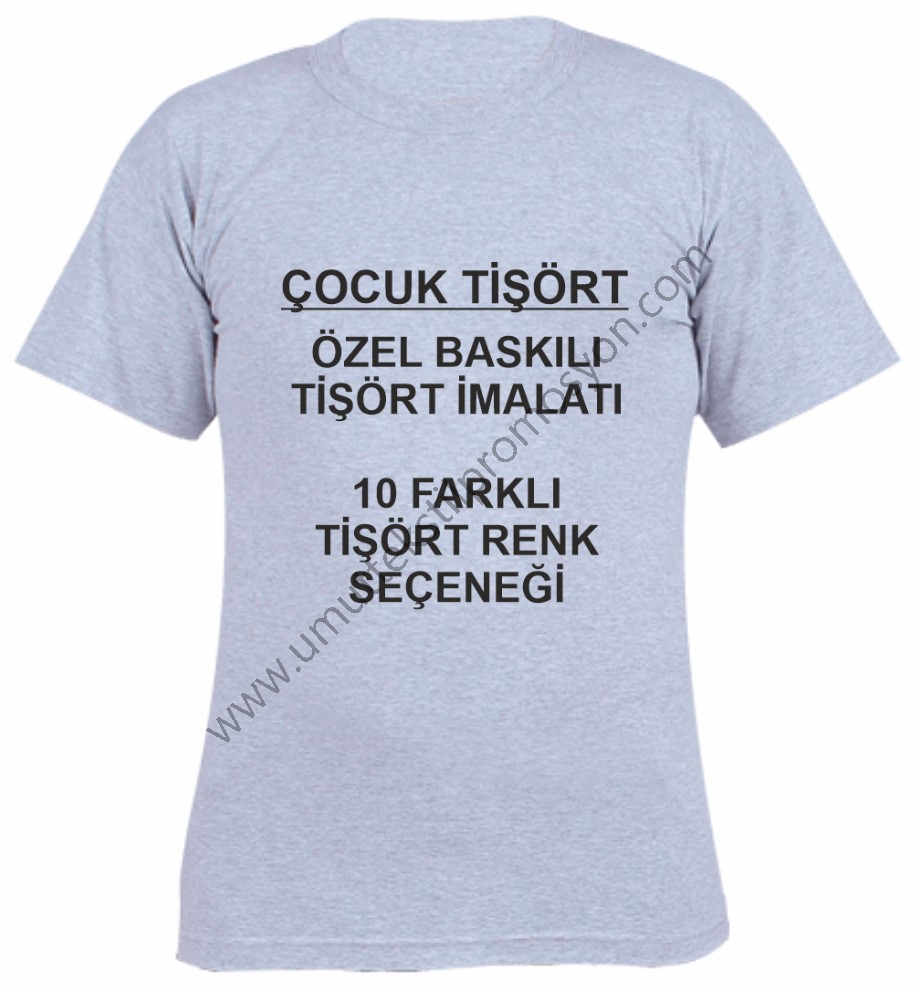 Gri Çocuk Tişört