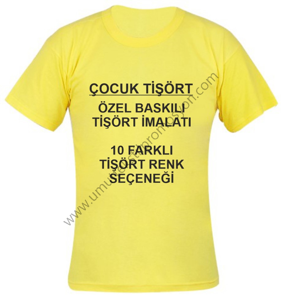 Sarı Çocuk Tişört