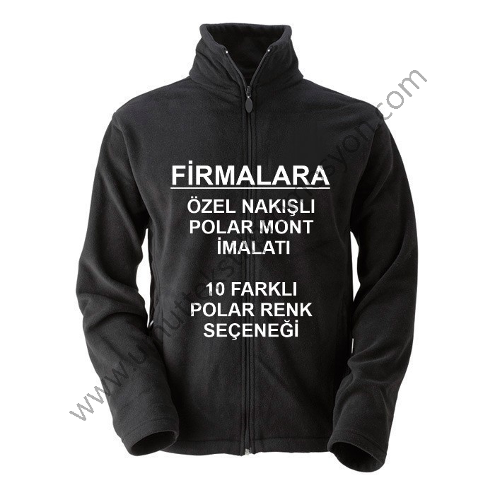 Firmalara Özel Nakışlı Polar Mont 