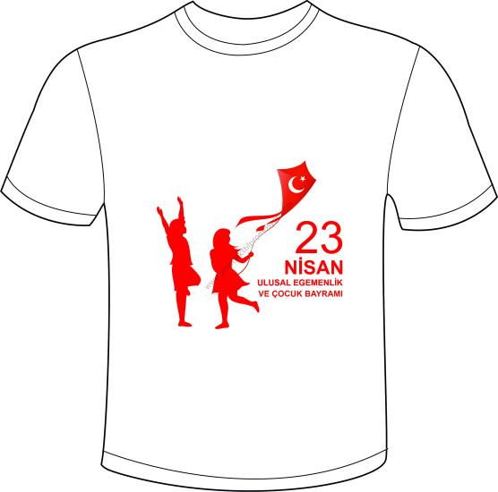 23 Nisan Baskılı Tişört Erzincan