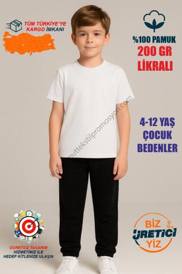 Beyaz Çocuk Yaz Okulu Antreman Tişörtü