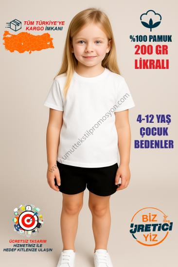 Beyaz Çocuk Karate Antreman Tişörtü